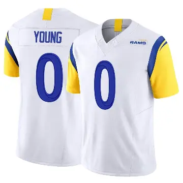 ＃0 Men's Byron Young White Limited Los Angeles Rams Vapor F.U.S.E. Jersey