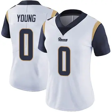 ＃0 Women's Byron Young White Limited Los Angeles Rams Vapor Untouchable Jersey