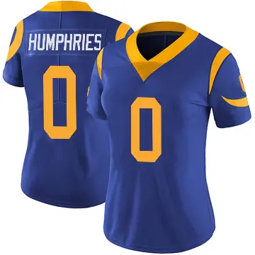 ＃0 Women's D.J. Humphries Royal Limited Los Angeles Rams Alternate Vapor Untouchable Jersey
