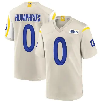 ＃0 Youth D.J. Humphries Game Los Angeles Rams Bone Jersey
