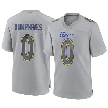 ＃0 Youth D.J. Humphries Gray Game Los Angeles Rams Atmosphere Fashion Jersey