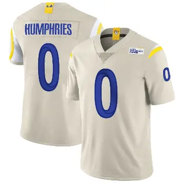 ＃0 Youth D.J. Humphries Limited Los Angeles Rams Bone Vapor Jersey