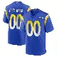 ＃00 Men's Custom Royal Game Los Angeles Rams Alternate Jersey