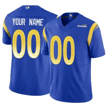 ＃00 Men's Custom Royal Limited Los Angeles Rams Vapor F.U.S.E. Jersey