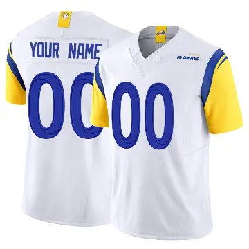 ＃00 Youth Custom White Limited Los Angeles Rams Vapor F.U.S.E. Jersey