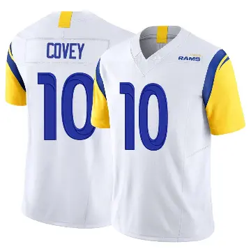 ＃10 Men's Britain Covey White Limited Los Angeles Rams Vapor F.U.S.E. Jersey