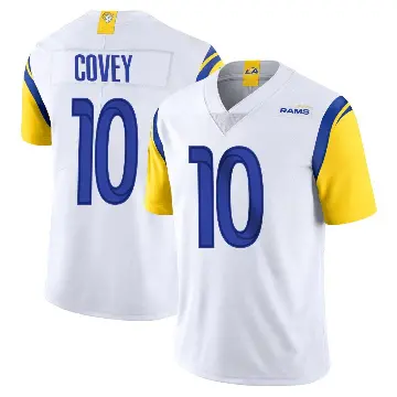 ＃10 Men's Britain Covey White Limited Los Angeles Rams Vapor Untouchable Jersey