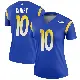 ＃10 Women's Britain Covey Royal Legend Los Angeles Rams Jersey