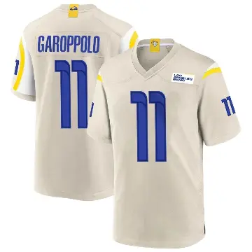 ＃11 Men's Jimmy Garoppolo Game Los Angeles Rams Bone Jersey