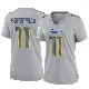 ＃11 Women's Jimmy Garoppolo Gray Game Los Angeles Rams Atmosphere Fashion Jersey
