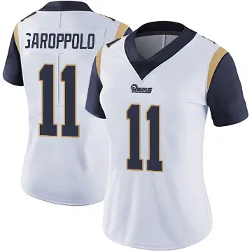 ＃11 Women's Jimmy Garoppolo White Limited Los Angeles Rams Vapor Untouchable Jersey