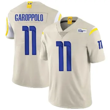 ＃11 Youth Jimmy Garoppolo Limited Los Angeles Rams Bone Vapor Jersey