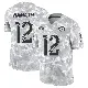 ＃12 Men's Joe Namath Arctic Camo Limited Los Angeles Rams 2024 Salute to Service Jersey