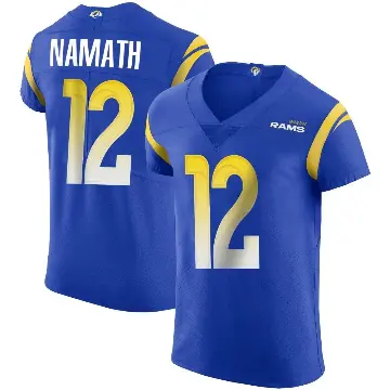 ＃12 Men's Joe Namath Royal Elite Los Angeles Rams Alternate Vapor Untouchable Jersey