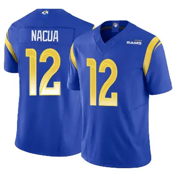 ＃12 Men's Puka Nacua Royal Limited Los Angeles Rams Vapor F.U.S.E. Jersey
