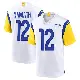 ＃12 Youth Joe Namath White Game Los Angeles Rams Jersey