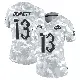 ＃13 Women's Stetson Bennett Arctic Camo Limited Los Angeles Rams 2024 Salute to Service Jersey