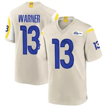 ＃13 Youth Kurt Warner Game Los Angeles Rams Bone Jersey