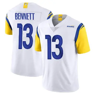 ＃13 Youth Stetson Bennett White Limited Los Angeles Rams Vapor Untouchable Jersey