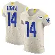 ＃14 Men's Cobie Durant Elite Los Angeles Rams Bone Vapor Jersey