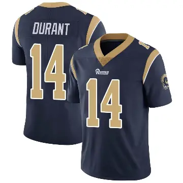 ＃14 Men's Cobie Durant Navy Limited Los Angeles Rams Team Color Vapor Untouchable Jersey