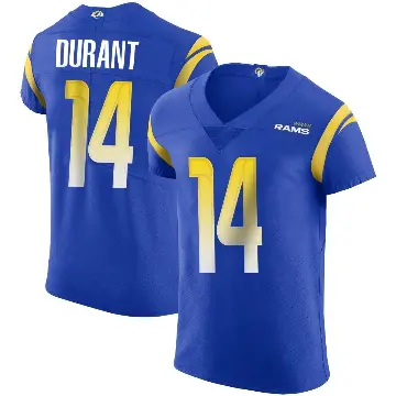 ＃14 Men's Cobie Durant Royal Elite Los Angeles Rams Alternate Vapor Untouchable Jersey