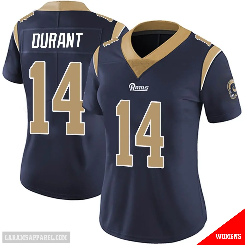 ＃14 Women's Cobie Durant Navy Limited Los Angeles Rams Team Color Vapor Untouchable Jersey