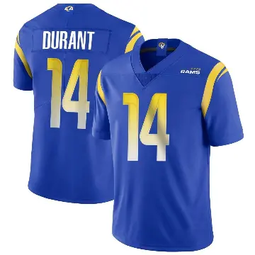 ＃14 Youth Cobie Durant Royal Limited Los Angeles Rams Alternate Vapor Untouchable Jersey