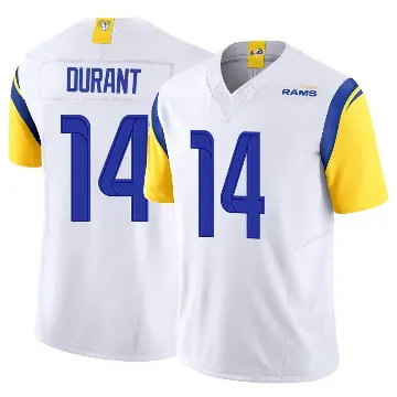 ＃14 Youth Cobie Durant White Limited Los Angeles Rams Vapor F.U.S.E. Jersey