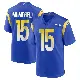 ＃15 Men's Konata Mumpfield Royal Game Los Angeles Rams Alternate Jersey