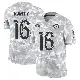 ＃16 Men's Joshua Karty Arctic Camo Limited Los Angeles Rams 2024 Salute to Service Jersey