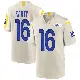 ＃16 Men's Joshua Karty Game Los Angeles Rams Bone Jersey