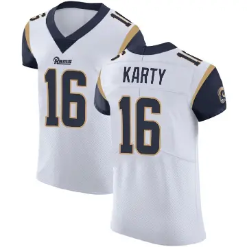 ＃16 Men's Joshua Karty White Elite Los Angeles Rams Vapor Untouchable Jersey