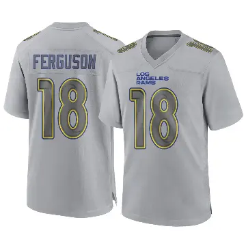 ＃18 Youth Terrance Ferguson Gray Game Los Angeles Rams Atmosphere Fashion Jersey