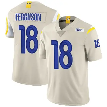 ＃18 Youth Terrance Ferguson Limited Los Angeles Rams Bone Vapor Jersey