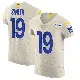 ＃19 Men's Xavier Smith Elite Los Angeles Rams Bone Vapor Jersey