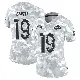 ＃19 Women's Xavier Smith Arctic Camo Limited Los Angeles Rams 2024 Salute to Service Jersey