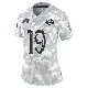 ＃19 Women's Xavier Smith Arctic Camo Limited Los Angeles Rams 2024 Salute to Service Jersey