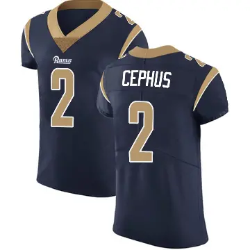 ＃2 Men's Quintez Cephus Navy Elite Los Angeles Rams Team Color Vapor Untouchable Jersey