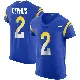 ＃2 Men's Quintez Cephus Royal Elite Los Angeles Rams Alternate Vapor Untouchable Jersey