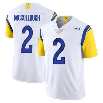 ＃2 Youth Jaylen McCollough White Limited Los Angeles Rams Vapor Untouchable Jersey
