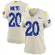 ＃20 Women's Sony Michel Game Los Angeles Rams Bone Jersey