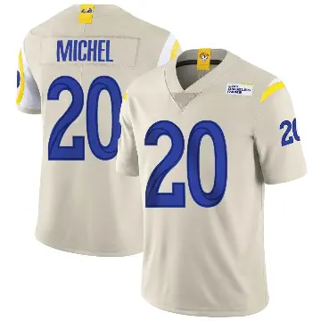 ＃20 Youth Sony Michel Limited Los Angeles Rams Bone Vapor Jersey