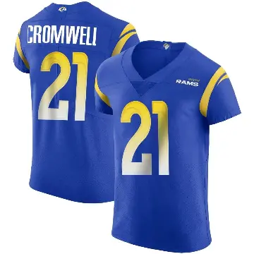 ＃21 Men's Nolan Cromwell Royal Elite Los Angeles Rams Alternate Vapor Untouchable Jersey