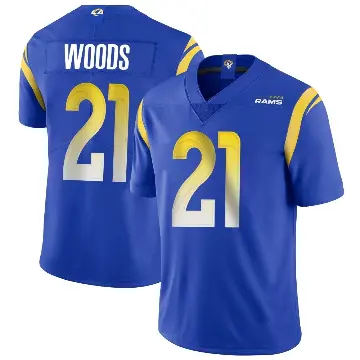 ＃21 Youth Charles Woods Royal Limited Los Angeles Rams Alternate Vapor Untouchable Jersey