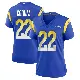 ＃22 Women's Blake Corum Royal Game Los Angeles Rams Alternate Jersey
