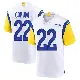 ＃22 Youth Blake Corum White Game Los Angeles Rams Jersey