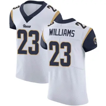 ＃23 Men's Kyren Williams White Elite Los Angeles Rams Vapor Untouchable Jersey