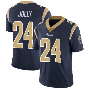 ＃24 Men's Shaun Jolly Navy Limited Los Angeles Rams Team Color Vapor Untouchable Jersey