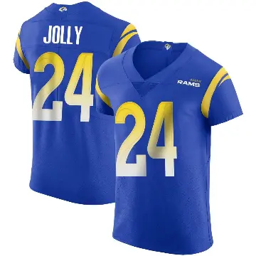 ＃24 Men's Shaun Jolly Royal Elite Los Angeles Rams Alternate Vapor Untouchable Jersey